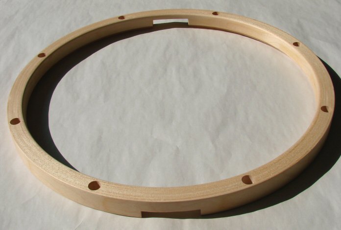 14" Snare Side Wood Drum Hoop 8 Holes